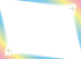 Rectangular blurred gradient border. Vector illustration.