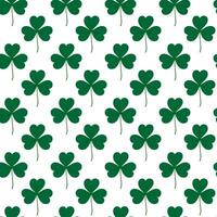 Seamless pattern of tree leaf clover. Color drawn design concept for backdrop or wallpaper and other vector