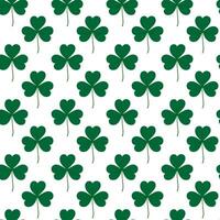 Seamless pattern of tree leaf clover. Color drawn design concept for backdrop or wallpaper and other vector