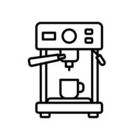 Icon of coffee maker and cup vector