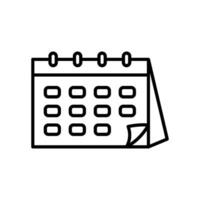 Icon of desk calendar for schedule vector