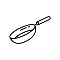 Pan icon for frying and cooking vector