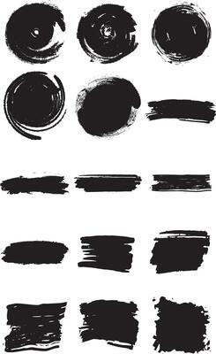Black Brush Stroke
