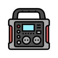 portable power color icon vector illustration