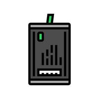 smart battery color icon vector illustration