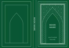 Vector book cover  design. Islamic style tamplate