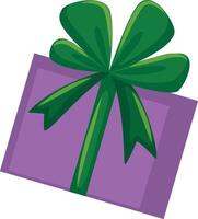 Flat style purple gift box,A surprise present vector