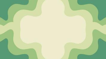 Green wave pattern background. Vector illustration background, creative design template backdrop