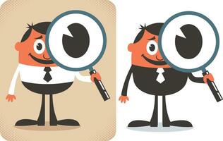 Search Cartoon Set vector