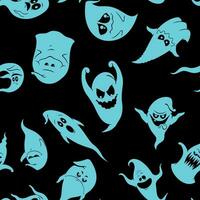 Ghosts Halloween Pattern vector