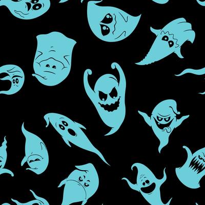 Ghosts Halloween Pattern