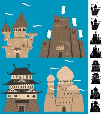 Cartoon Castles Set