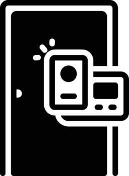 Solid icon for pass vector