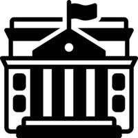 Solid icon for governmental vector