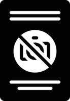 Solid icon for notice vector