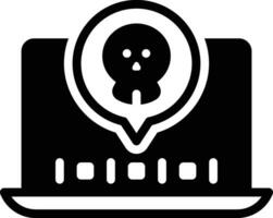 Solid icon for fatal vector