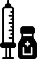 Solid icon for vaccine vector