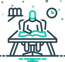 mix icon for studies vector