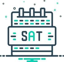 mix icon for sat vector