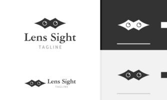 Logo design icon abstract geometric black masquerade spy face man woman mask eye with outline style vector