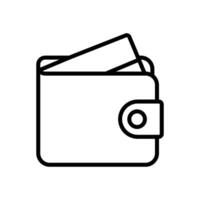 wallet icon vector design template simple and clean