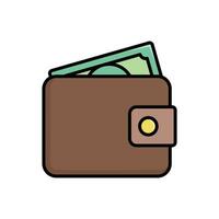 wallet icon vector design template simple and clean