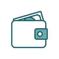 wallet icon vector design template simple and clean