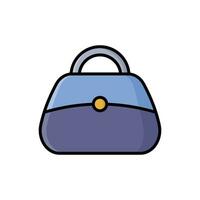 bolso icono vector diseño modelo sencillo y limpiar