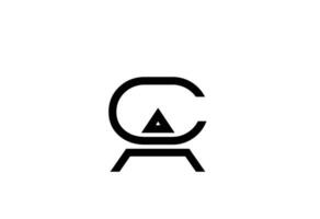 CA abstract business logo vector