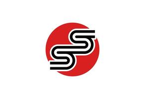 SS minimal business logo vector
