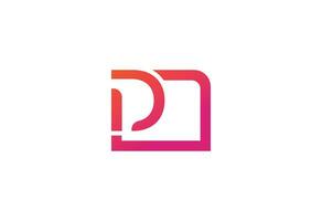 D letter logo free vector