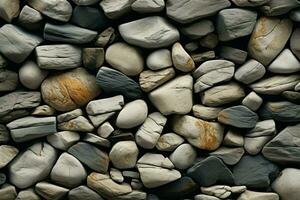 AI generated Textured continuity Seamless rock background evokes a timeless, natural essence photo