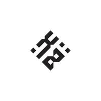 zx geométrico logo inicial concepto con alto calidad logo diseño vector