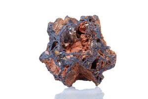 macro mineral stone Goethite on a white background photo