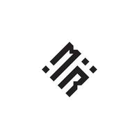RM geometric logo initial concept with high quality logo design vector