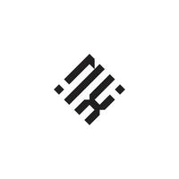 XN geometric logo initial concept with high quality logo design vector