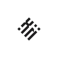 nx geométrico logo inicial concepto con alto calidad logo diseño vector