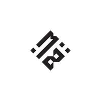 ZM geometric logo initial concept with high quality logo design vector