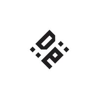 ED geometric logo initial concept with high quality logo design vector