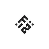 zf geométrico logo inicial concepto con alto calidad logo diseño vector