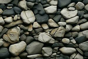 AI generated Seamless ruggedness Background showcases the raw beauty of rock textures photo