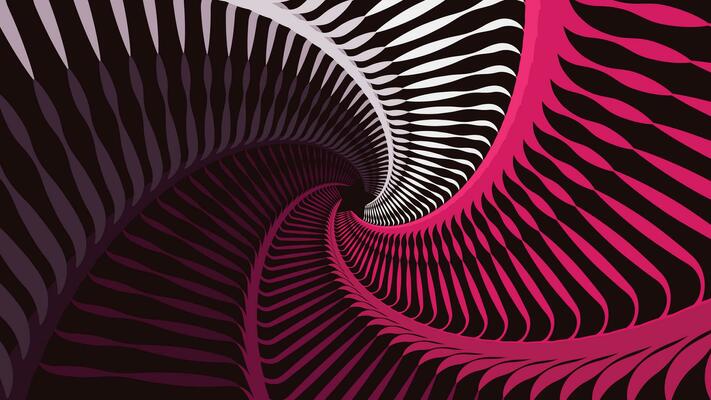 Abstarct spiral wavy line spinning background.