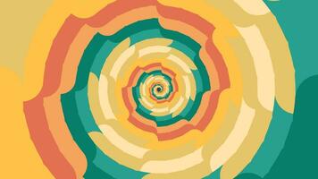 Abstarct spiral color burst background in minimalist style. vector