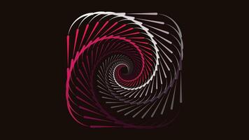 Abstarct spiral wavy line spinning background. vector