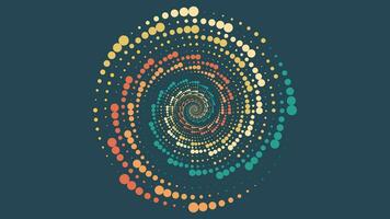 Abstarct spiral color burst background in minimalist style. vector