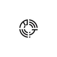 TR circle line logo initial concept with high quality logo design vector