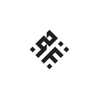 FZ geometric logo initial concept with high quality logo design vector