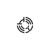 xi circulo línea logo inicial concepto con alto calidad logo diseño vector