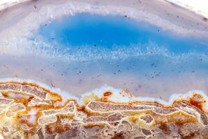 macro mineral stone agate on a white background photo