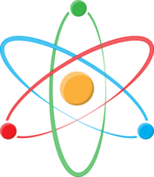 Atom symbol, biology science education png